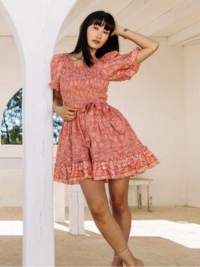 Cleobella NWOT Pink Mina Mini Dress Size Large NEW